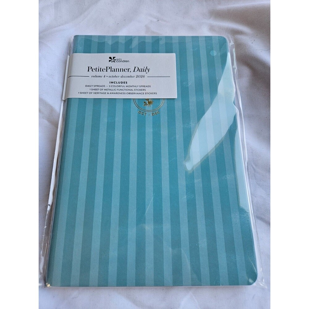 Erin Condren Q4 2026 Daily Bouquet Petite Planner Oct - Dec 2026,